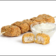 7-Eleven Fish Bites with container of sauce